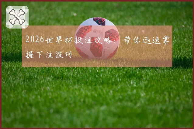 2026世界杯投注攻略，带你迅速掌握下注技巧